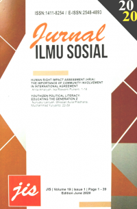 Jurnal ilmu sosial vol 19 issue 1 tahun 2020