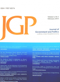 Journal og government and politics vol. 56 No 1 tahun 2015