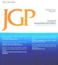 Journal of government and politics Vol. 8 No 2 tahun 2017