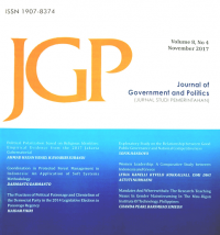 Journal of goverment and politics Vol. 8 No. 4 tahun 2017