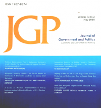 Journal of government and politics Vol. 9 No 2 tahun 2018