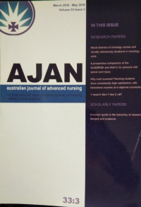 Australian Journal Of Advanced Nursing(AJAN) Vol.33 No.3 2016