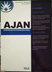 Australian Journal Of Advanced Nursing(AJAN) Vol.35 No.2 2018