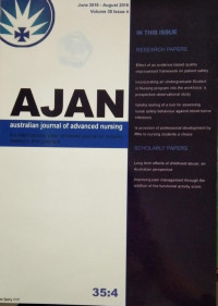 Australian Journal Of Advanced Nursing(AJAN) Vol.35 No.4 2018