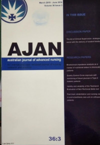 Australian Journal Of Advanced Nursing(AJAN) Vol.36 No.3 2019