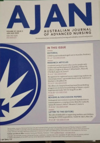 Australian Journal Of Advanced Nursing(AJAN) Vol.37 No.3 2020
