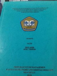 HUBUNGAN KEPEMIMPINAN DAN PENGEMBANGAN KARIR DENGAN SEMANGAT KERJA PEGAWAI PADA KANTOR CAMAT TEBAT KARAI KABUPATEN KEPAHIANG