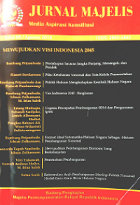 Jurnal majelis (media aspirasi konstitusi) ed.8 tahun 2018