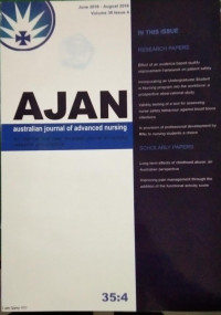 Australian Journal Of Advanced Nursing(AJAN) Vol.36 No.1 2018