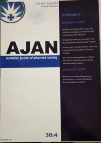 Australian Journal Of Advanced Nursing(AJAN) Vol.36 No.4 2019