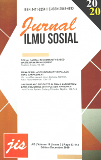 Jurnal ilmu sosial Vol 18 issue 2 tahun 2019