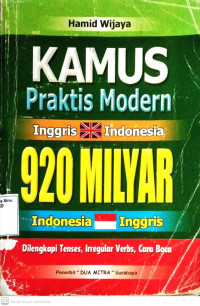 Kamus Praktis Modern Inggris Indonesia 920 Milyar Indonesia Inggris