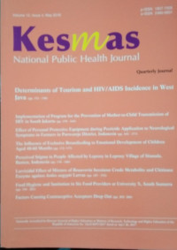 KESMAS(Jurnal Kesehatan Masyarakat Nasional) Vol.12 No.4 Mei 2018