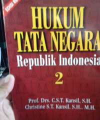 Hukum Tata Negara Republik Indonesia 2