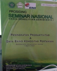 PROSIDING:Seminar Nasional Hasil Penelitian Agribisnis