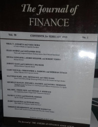 The Journal Of Finance vol 70