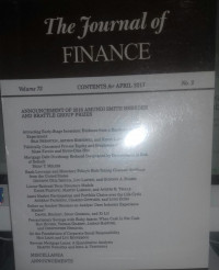The Journal of Finance volume 72