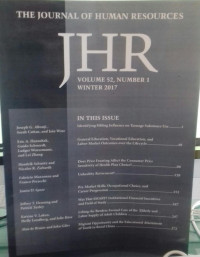 The Journal Of Human Resources(JHR) Volume 52, Number 1 Winter 2017