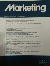 Journal of Marketing vol. 78