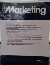 Journal Of Marketing Volume 80, Number 3, May 2016