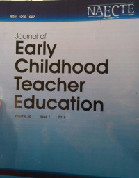 JOURNAL OF EARLYN CHILDHOOD TEACHER EDUCATIAN  : VOLUME 37,ISSUE 1