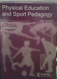 PHYSICAl education and sport pedagogy : volume 21 issue 3