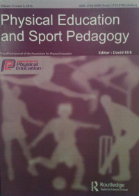 PHYSICAl education and sport pedagogy : volume 21 issue 5