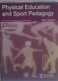 PHYSICaL EDUCATION AND SPORT PEDAGOGY : VOLUME 23 ISSUE 3
