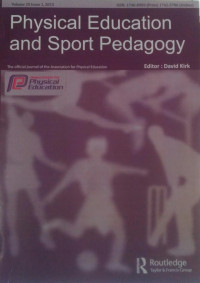 PHYSICaL EDUCATION AND SPORT PEDAGOGY : VOLUME 20 ISSUE 1
