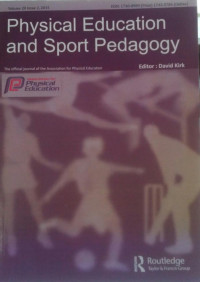 PHYSICaL EDUCATION AND SPORT PEDAGOGY : VOLUME 20 ISSUE 2