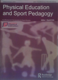 PHYSICaL EDUCATION AND SPORT PEDAGOGY : VOLUME 20 ISSUE 3