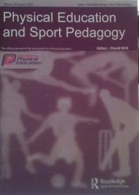 PHYSICaL EDUCATION AND SPORT PEDAGOGY : VOLUME 20 ISSUE 5