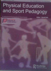 PHYSICaL EDUCATION AND SPORT PEDAGOGY : VOLUME 20 ISSUE 6