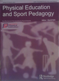 PHYSICaL EDUCATION AND SPORT PEDAGOGY : VOLUME 21 ISSUE 6