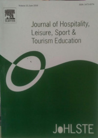 JOURNAL OF HOSPITALITY, LEISURE, SPORT DAN TOURISM EDUCATION : VOLUME 22