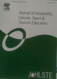 JOURNAL OF HOSPITALITY, LEISURE, SPORT DAN TOURISM EDUCATION : VOLUME 21