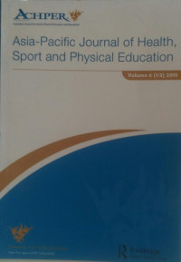 ASIA -PACIFIC JOURNAL OF HEALTH, SPORT AND PHYSICAL EDUCATION : VOLUME 6