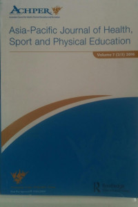 ASIA -PACIFIC JOURNAL OF HEALTH, SPORT AND PHYSICAL EDUCATION : VOLUME 6 (2/3)2016