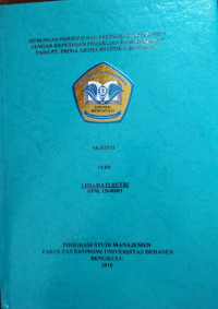 HUBUNGAN PERSEPSI DAN PREFERENSI KONSUMEN DENGAN KEPUTUSAN PEMBELIAN RUMAH SUBSIDI PADA PT.ORIMA ARTHA ASTETIKA BENGKULU