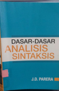 Dssar-dasar Analisis SIntaksis