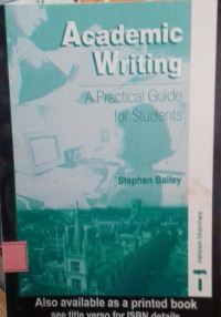Academic Writing: A Practical Guide For Students