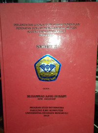 Iplementasi Logika Fuzzy Untuk Penentuan Peminatan Dengan Menggunakan Metode Sugeno Pada SMA Negeri 2 Kepahiang