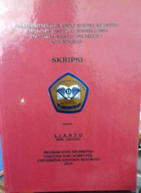 Implementasi Metode SImple Additive Weighting(SAW) Dalam Penentuan Peserta Lomba Kompetensi Siswa Di SMK Negeri 3 Kota Bengkulu