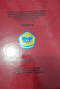 APLIKASI CLUSTERING DATA MAHASISWA UNTUK MENUNJANG PEMILIHAN STRATEGI PEMASARAN MENGGUNAKAN METODE K-MEANS DI FAKULTAS ILMU KESEHATAN UNIVERSITAS DEHASEN BENGKULU