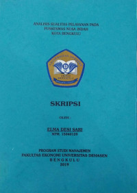 ANALISIS KUALITAS PELAYANAN PADA PUSKESMAS NUSA INDAH KOTA BENGKULU