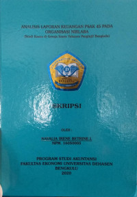 Analisis laporan keuangan PSAK 45 pada organisasi nirlaba (studi kasus di gereja santo yohanes penginjil Bengkulu