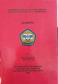 Implementasi Aplikasi Monitoring Jaringan Pada PT. Bintang Mulia Jaya Motor Bengkulu