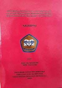 Implementasi Metode Routing Open Shortest Pash Firs (OSPF) Menggunakan Mikrotik Pada Sekolah Menengah Kejuruan (SMK) Negeri 1 Kota Bengkulu
