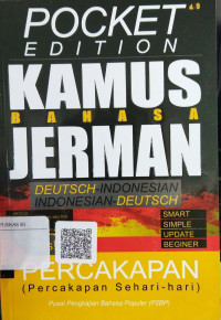 Pocket Edition Kamus Bahasa Jerman