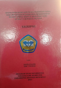 Sistem  Pendukung Keputusan Penentuan Siswa Yang Melakukan Pelanggaran Menggunakan Metode Simple Additive Weighting(SAW) DI SMA N 6 Bengkulu Selatan